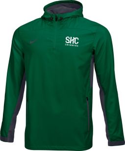 Nike Men's Woven 1/4 Zip Jacket, Green